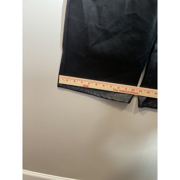 Pacsun Black Faux Leather Pants Wide Leg Women's Size XS NWT NEW Grunge Rock - Picture 11 of 12